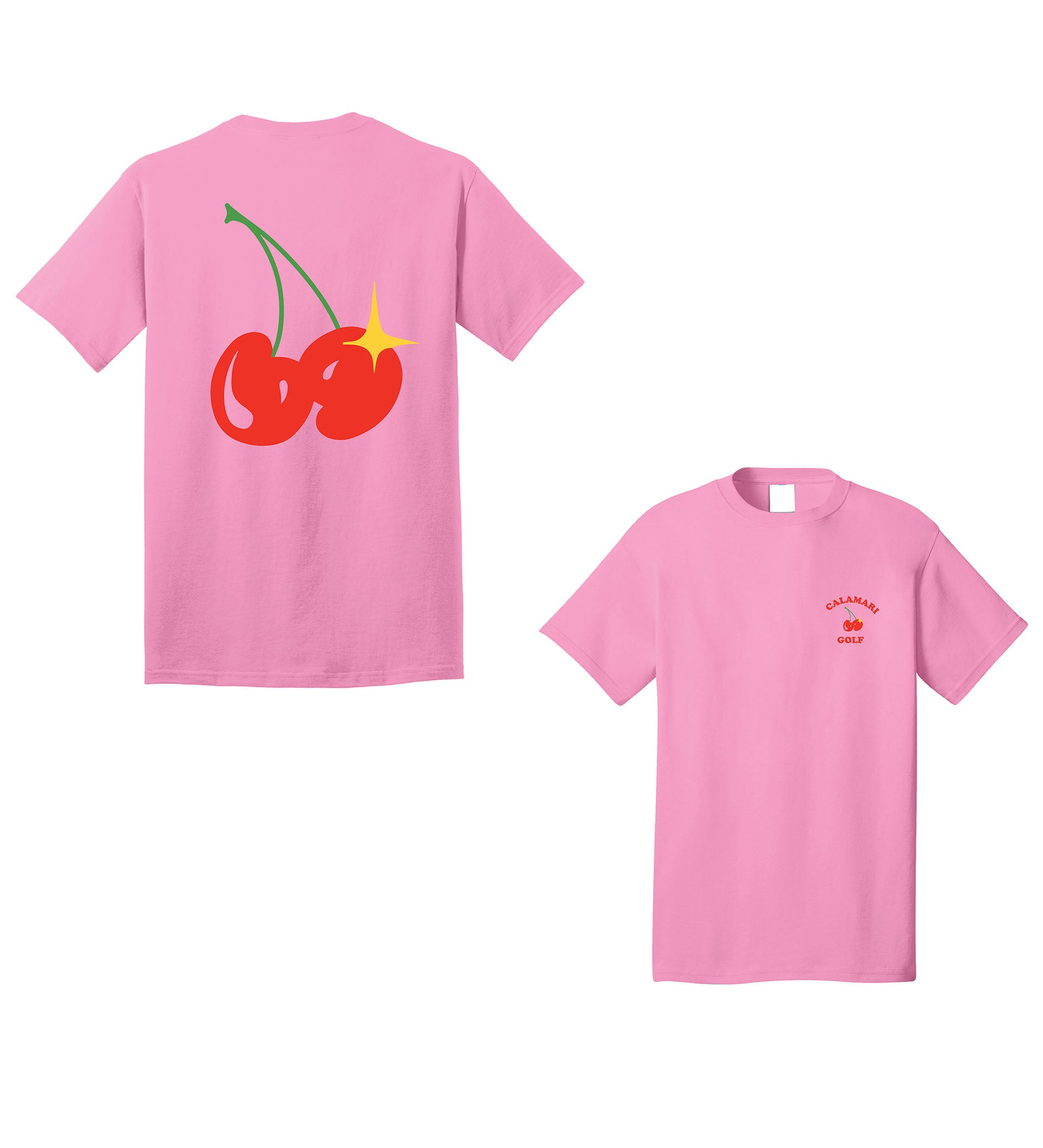 Calamari Golf “69 Cherries” Short Sleeve - Faded Pink