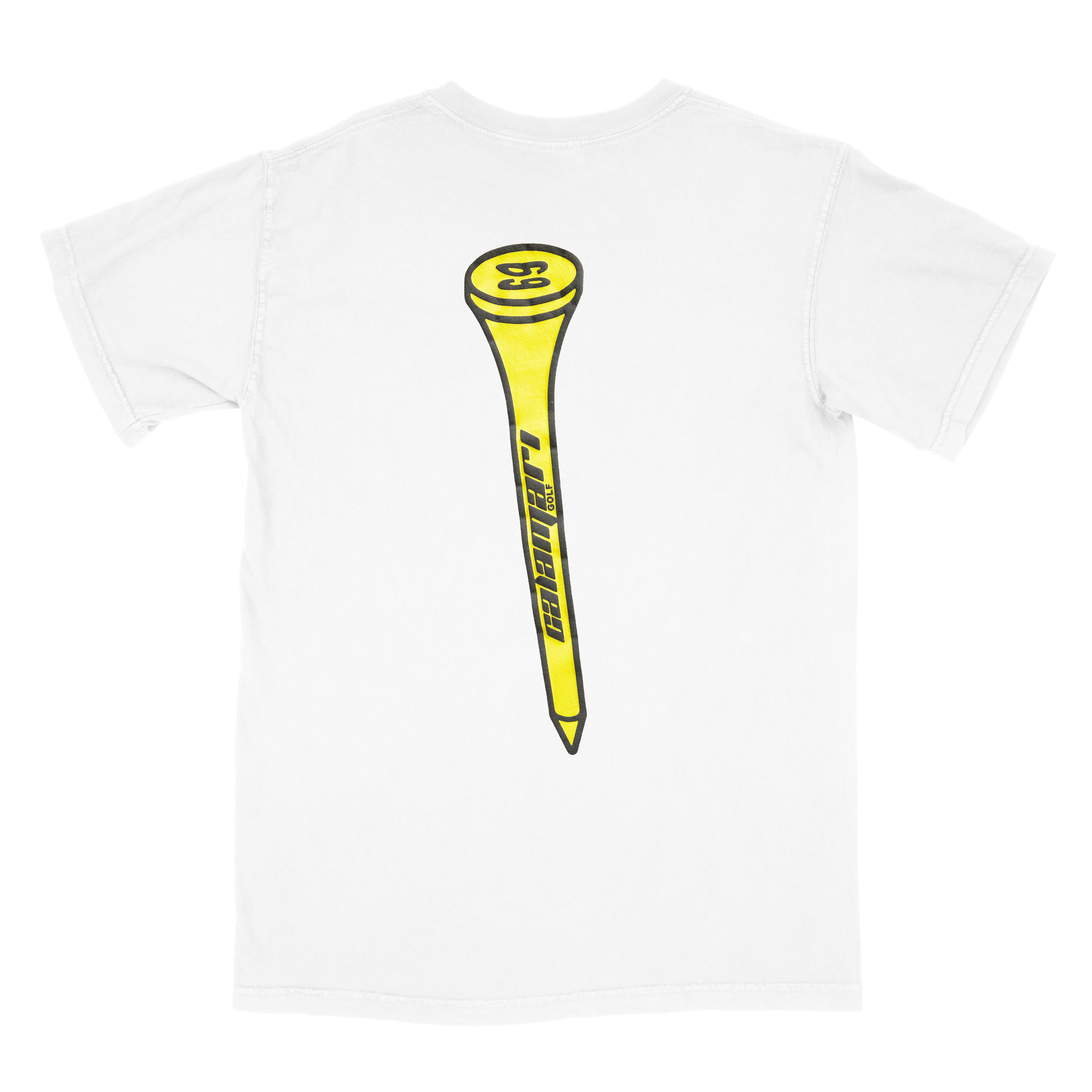 Calamari Golf “OG YELLOW SNAPPER” Puff Print Short Sleeve - Off White